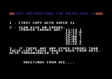 Copy Instructions For Soloflight II