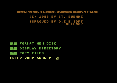 Single Drive Copy C64 + VC1541