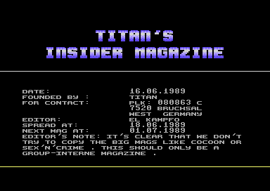 Titans's Insider Magazine #1