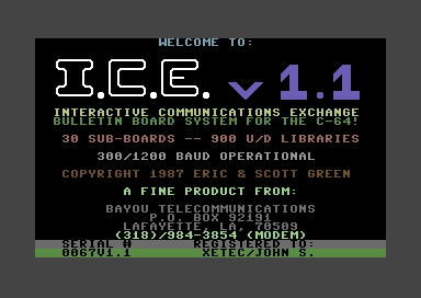 I.C.E. BBS V1.1