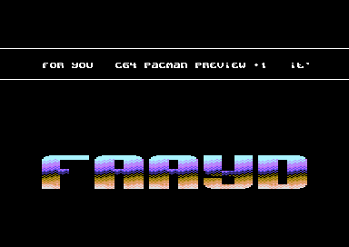 C64 PacMan Preview +