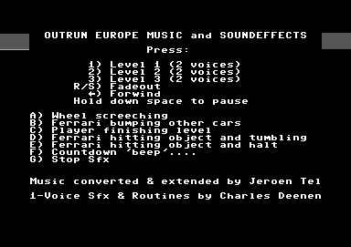 Outrun Europe Music and Soundeffects
