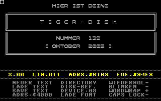 Tiger-Disk #139
