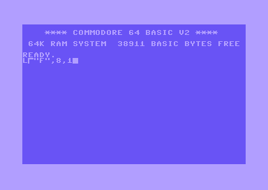 f (fastloader for SD2IEC)