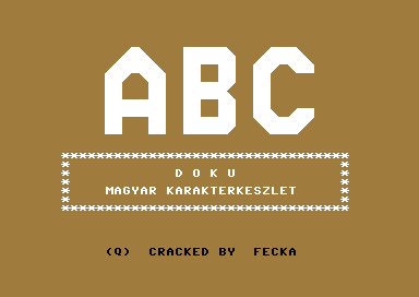 ABC Doku Magyar Karakterkeszlet [hungarian]
