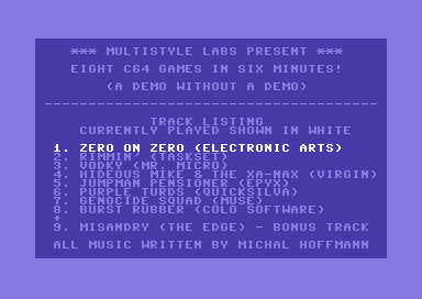 Eight C64 Games in Six Minutes