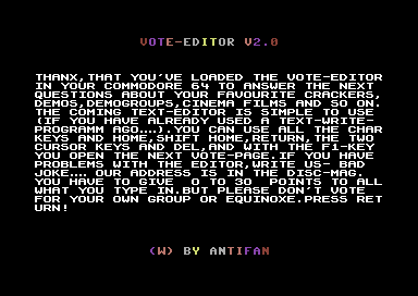 Vote-Editor V2.0
