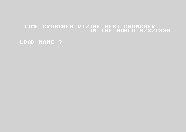 Time Cruncher V1