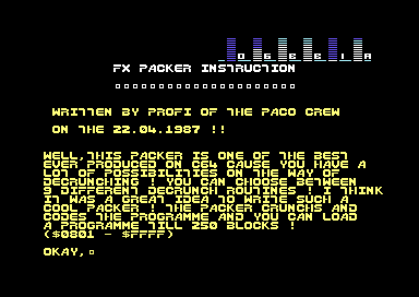 FX Packer Instructions