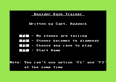 Boulder Dash Trainer