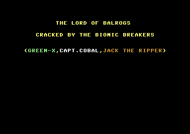 Lord of The Balrogs