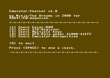 Emulator-Checker V1.0