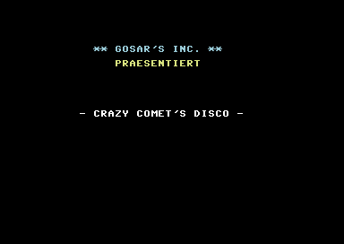 Crazy Comet's Disco