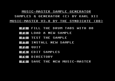 Music-Master Sample Generator