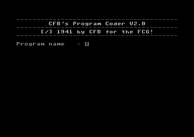 CFB's Program Coder V2.0