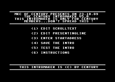 Century Intro Editor V5.0