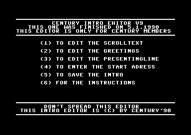 Century Intro Editor V9.0
