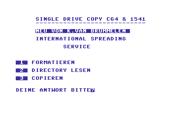 Single Drive Copy C64 & 1541 [german]