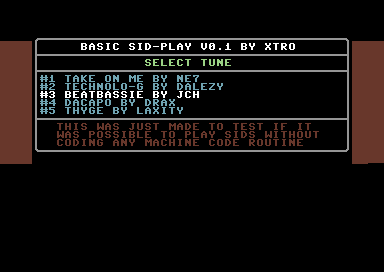 Basic SID-Play V0.1