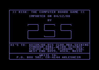 Risk: The Computer Boardgame