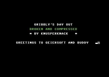 Gribbly's Day Out