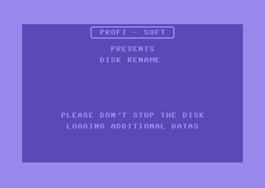 Disk Rename