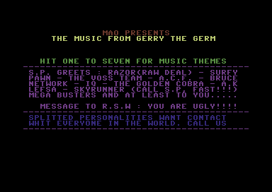 The Music from Gerry the Germ