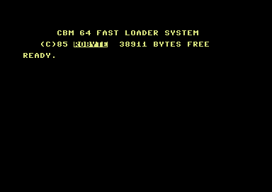 CBM 64 Fast Loader System