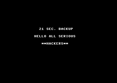 21 Second Backup V4.1