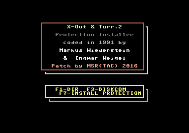 X-Out and Turrican 2 Protection Installer