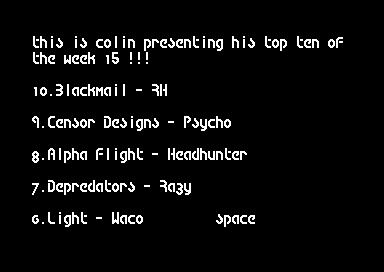 Top Ten Week 15