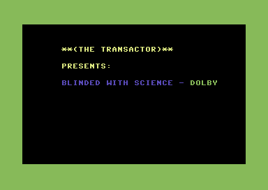 Blinded With Science - Dolby