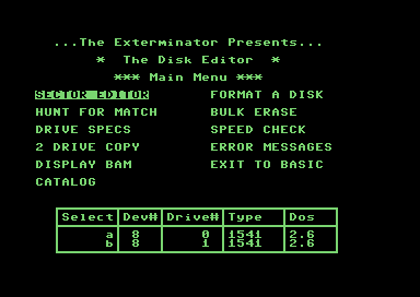 The Disk Editor