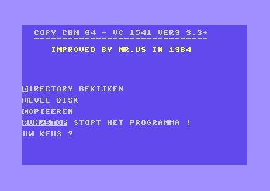 Copy CBM 64 - VC 1541 V3.3+ [dutch]