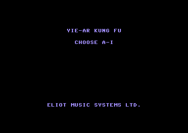 Yie-ar Kung Fu Music
