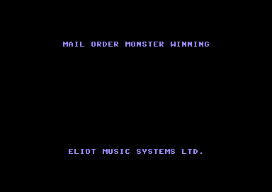Mail Order Monster Winning Music