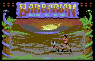 Barbarian: The Ultimate Warrior” (Commodore 64 - Palace Software, 1987)  retro video game cross-stitch art : r/retrogaming