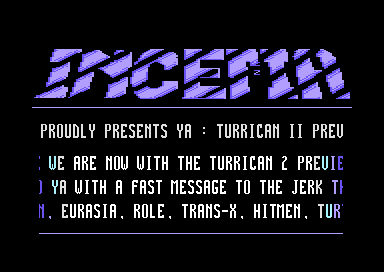 Turrican II Preview