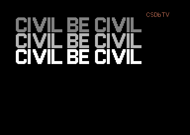 Be Civil - a Choral of Good Manners [2sid]