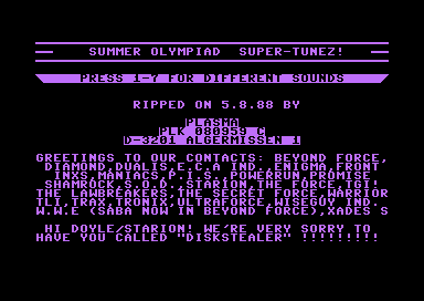 Summer Olympiad - Super Tunez