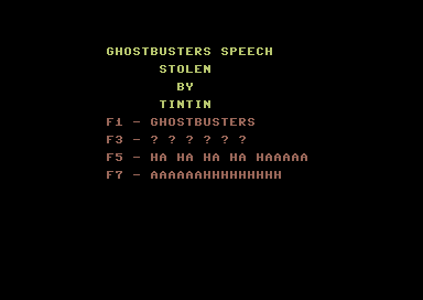 Ghostbusters Speech