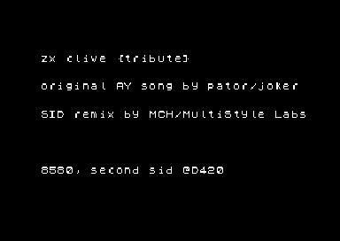 ZX Clive Tribute [2sid]