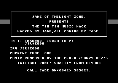 The Tin Tin Music Hack