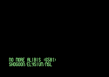 No More Alibis (6581)