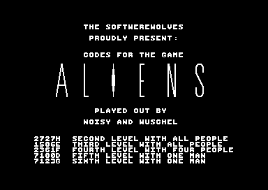 Aliens Codes