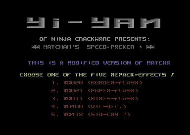 Matcham's Speed-Packer +
