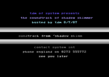 Soundtrack of Shadow Skimmer