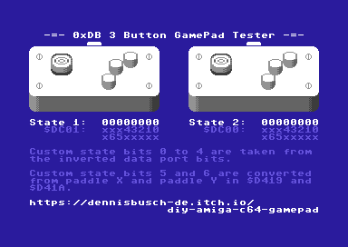 3 Button GamePad Tester