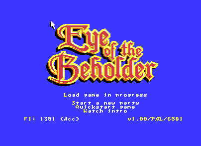 Eye of the Beholder V1.00