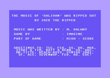 The Music of Galivan